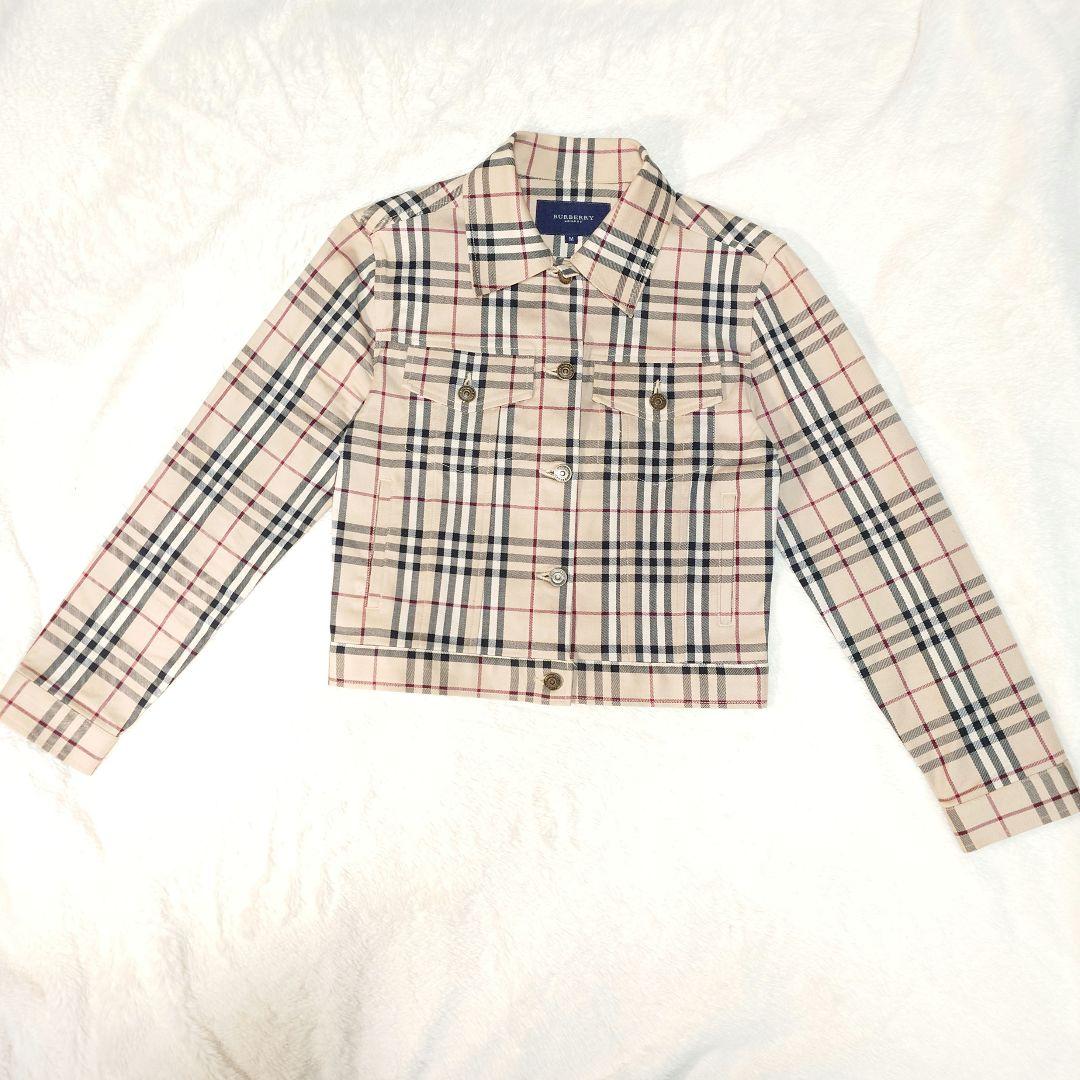美品✨バーバリーロンドン ジャケット ノバチェック ベージュ レディース M
