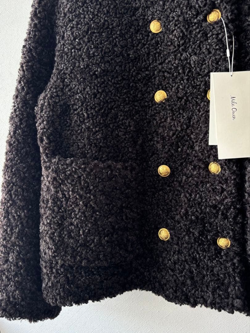《新品タグ付き》ミラオーウェン 金釦カールファージャケット