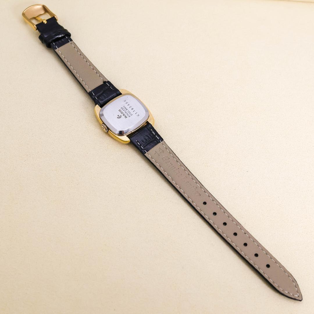 稼働 RADO モンシェリー 腕時計 機械式 手巻き 新品レザーベルト 1550