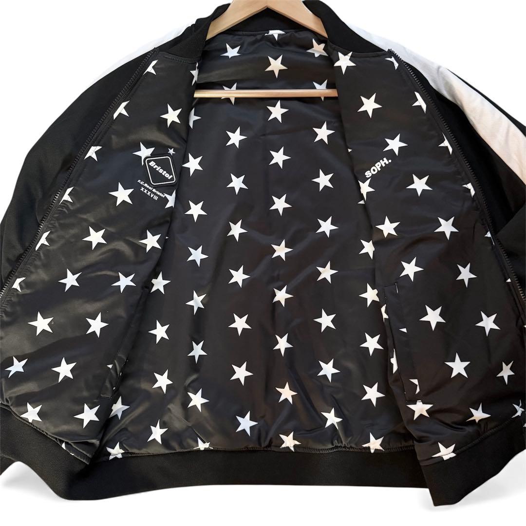 【新品タグXXL】F.C.Real Bristol MA-1 リバーシブル 黒白