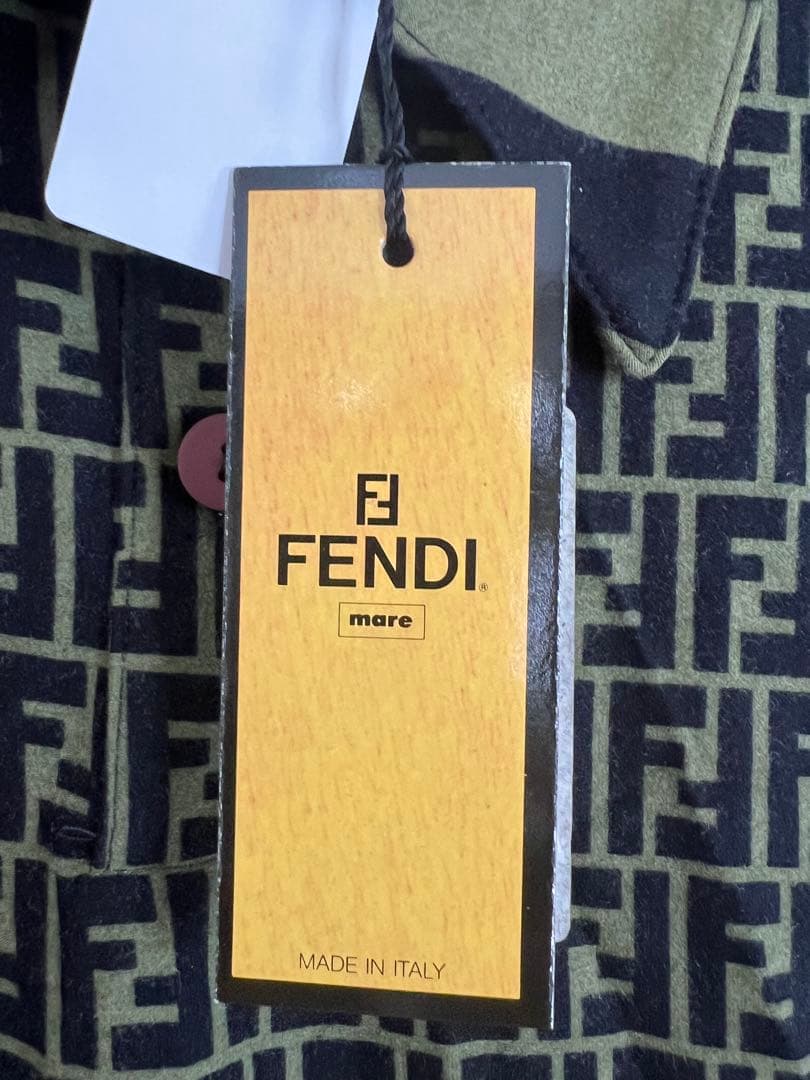 フェンディポロシャツズッカ柄　半袖　レディース未使用タグ付き