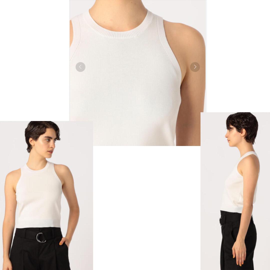 新品　CABaN　キャバン 　22SS 綿ポリ　アメリカンスリーブ　ノースリーブ