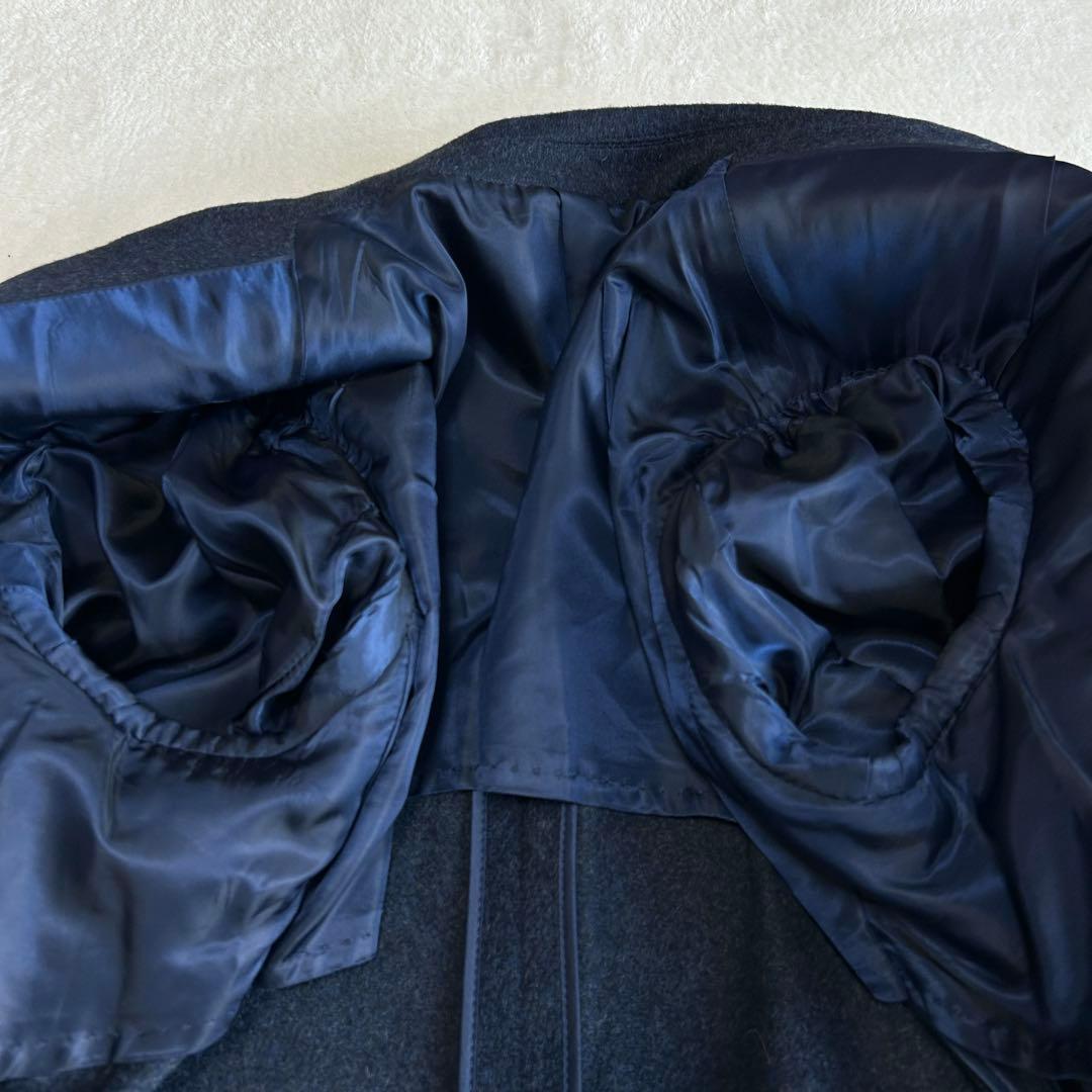 お*ー様 美品 タケオキクチ アンゴラ ビーバー シングル チェスターコートM