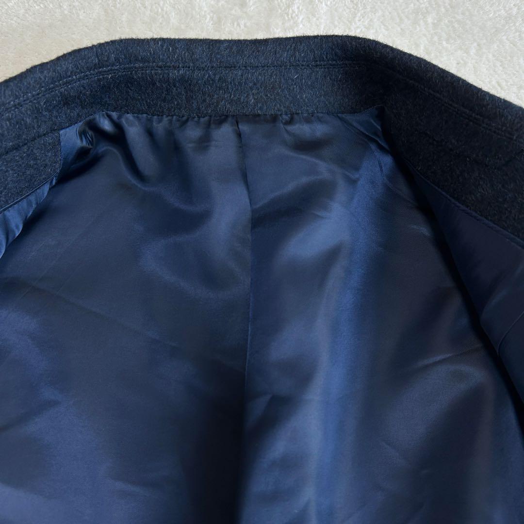 お*ー様 美品 タケオキクチ アンゴラ ビーバー シングル チェスターコートM