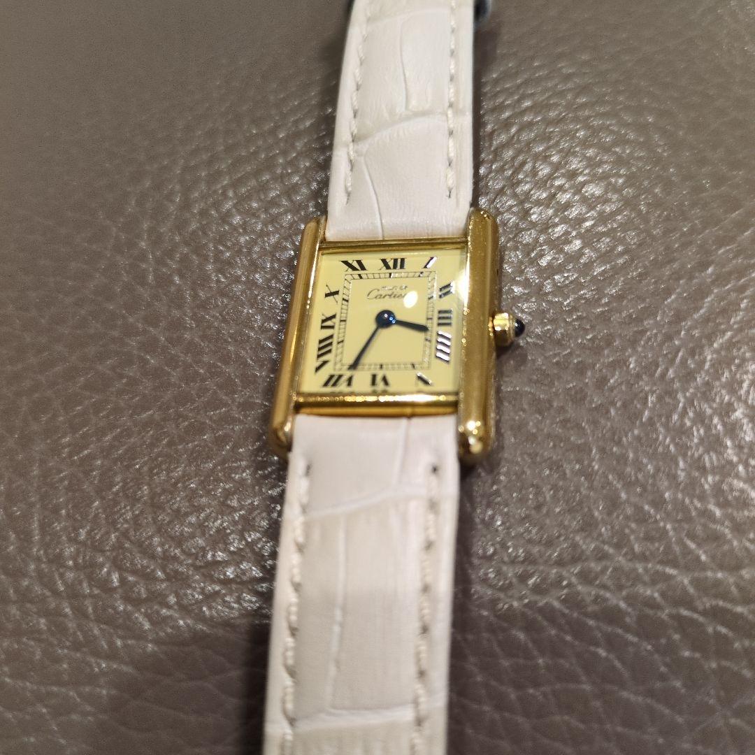 カルティエ マストタンク ヴェルメイユ SM 革ベルト3本