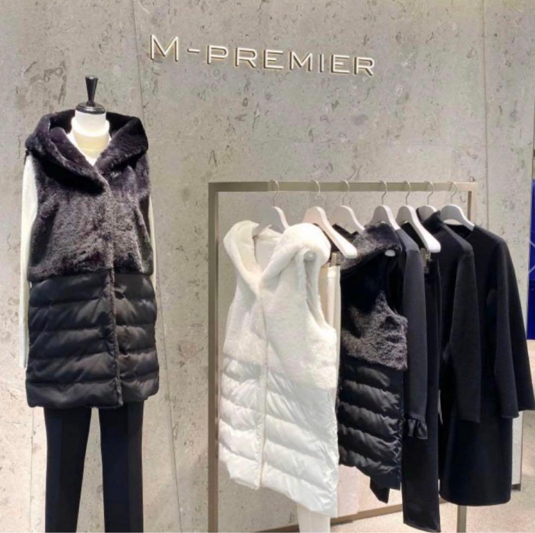 エムプルミエエコムートンダウンベスト 黒