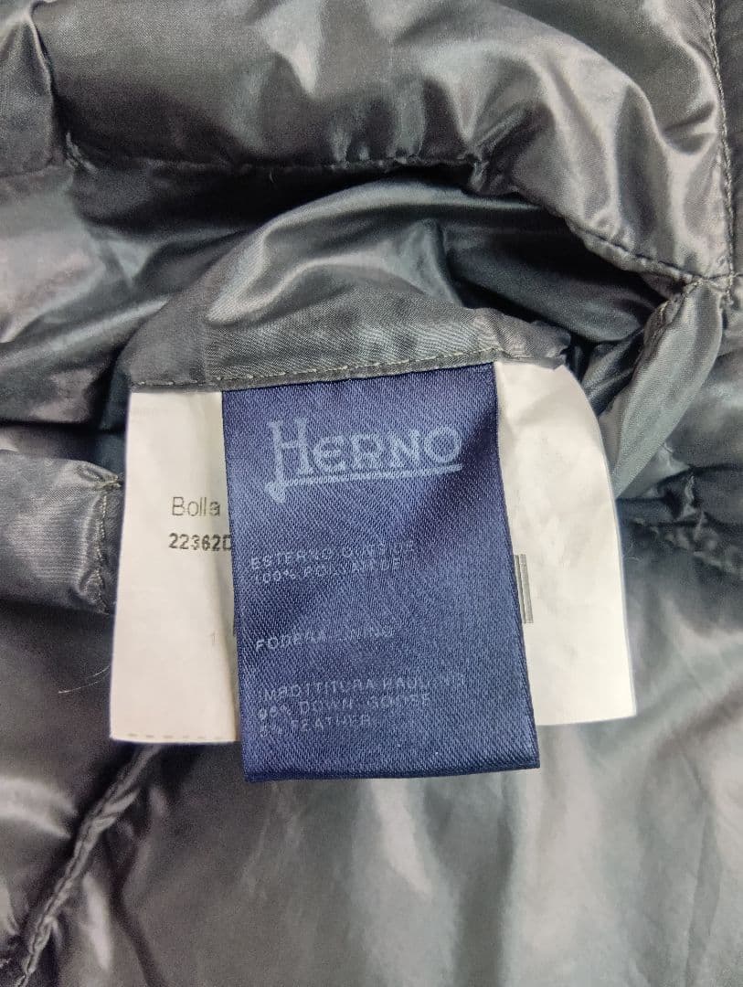 HERNO　ヘルノ　ダークグレー ダブルブレスト ロングコート　美品