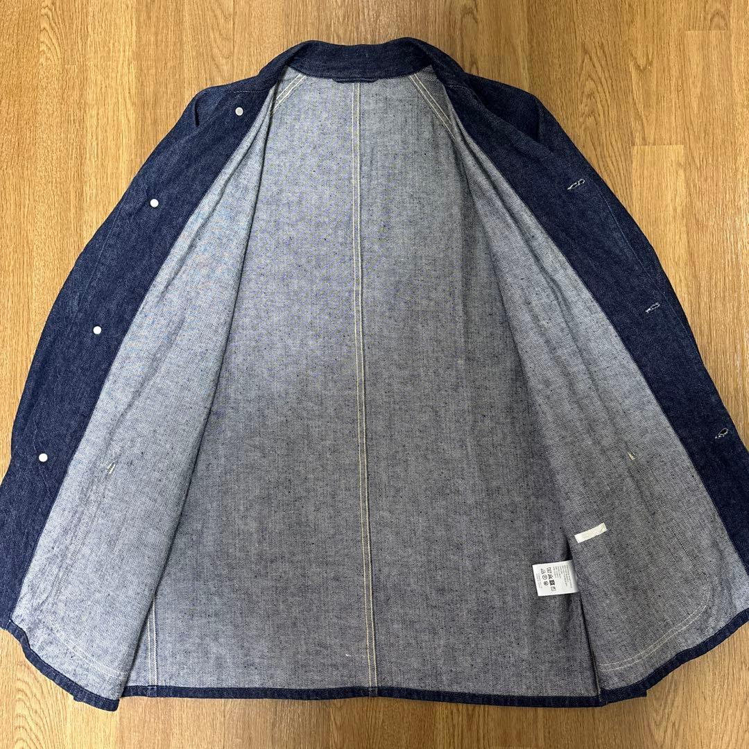 【COMOLI】21AW デニムワークジャケット サイズ2 未使用に近い 美品！