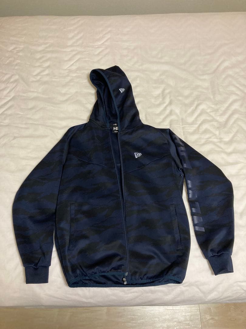 ニューエラ セットアップ ジャージ カモ ネイビー