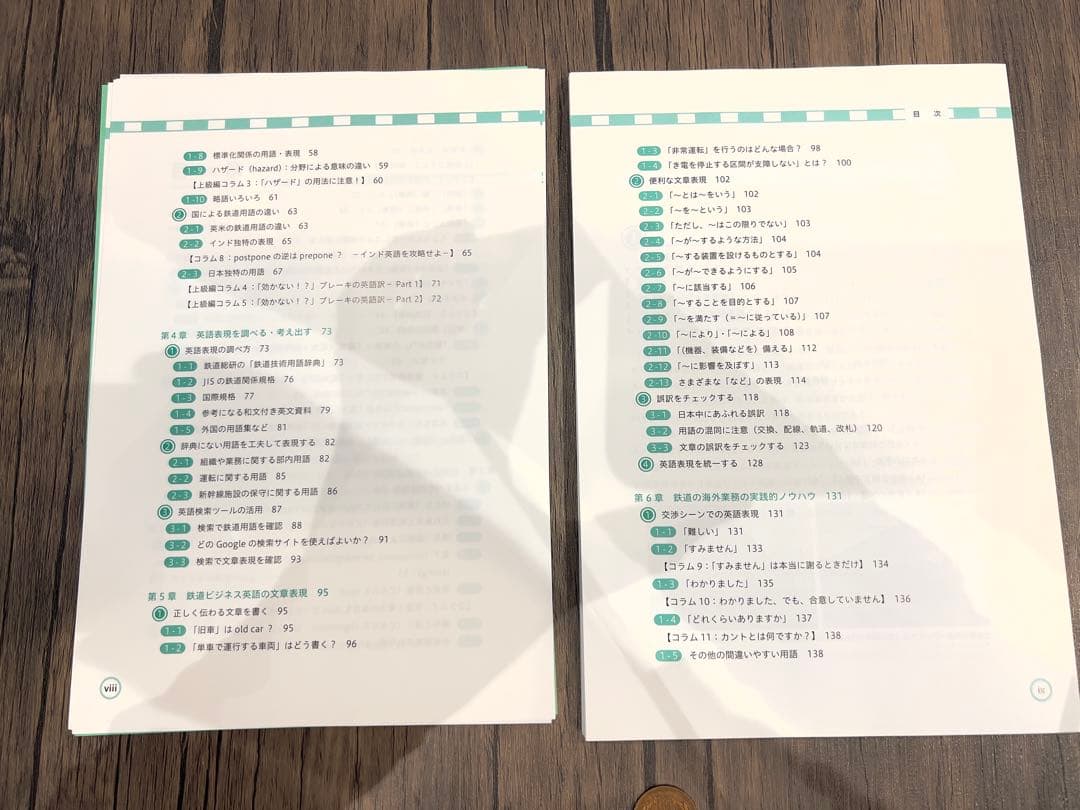 鉄道線路土木用語におけるアメリカ英訳、イギリス英訳、ドイツ訳、フランス訳のセット