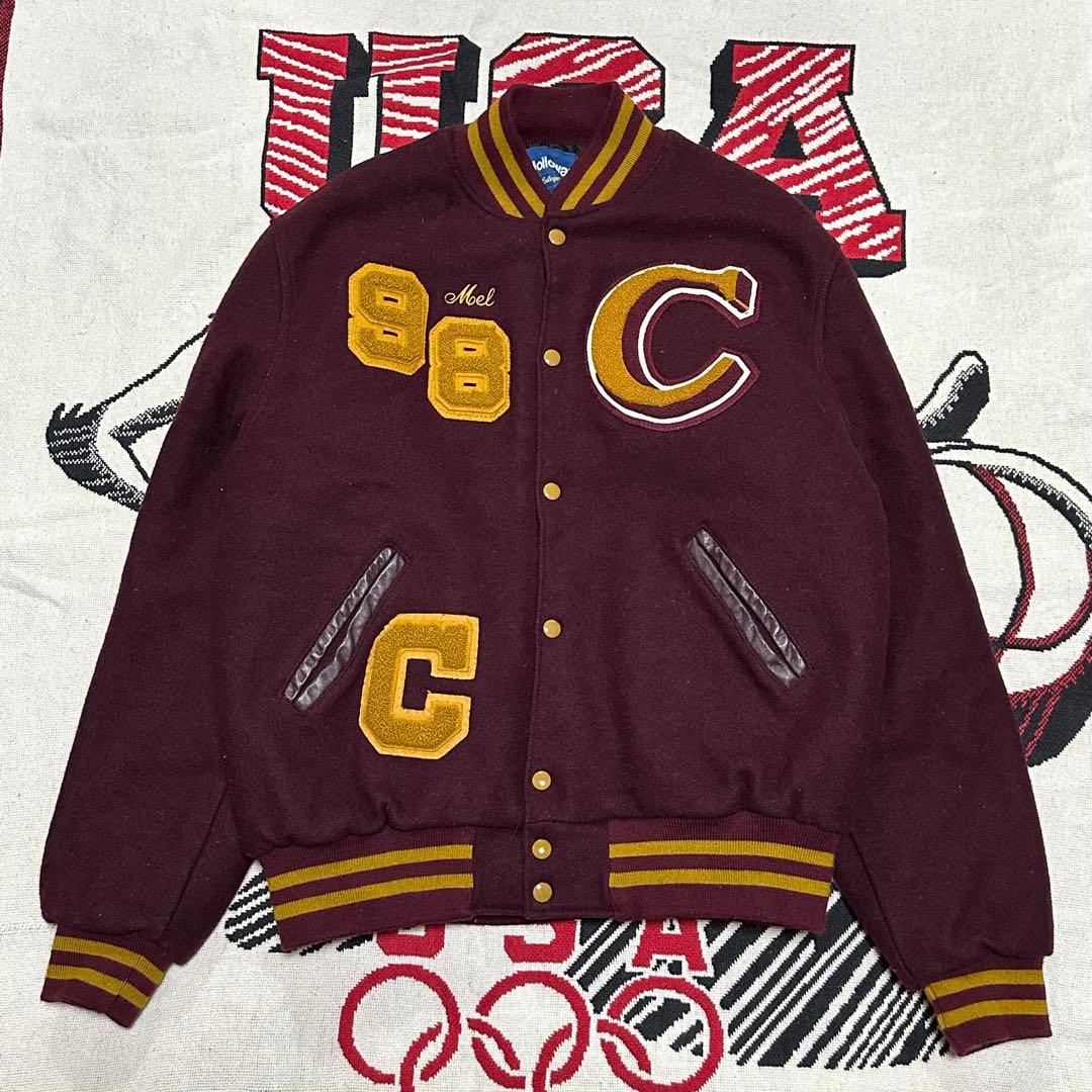 【レア】90s Holloway スタジャン バーシティージャケット 60s