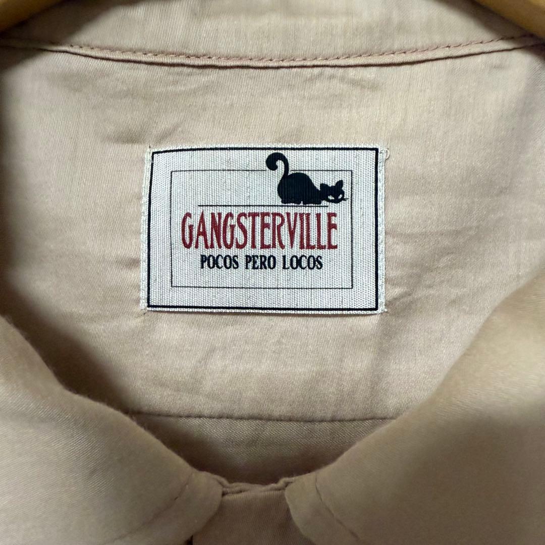 ギャングスタービル ボーリングシャツ　トランプ柄 JACKPOT