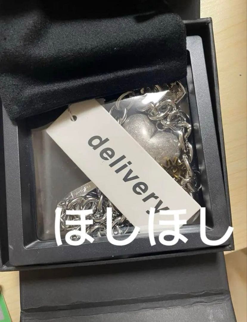 delivery 新品ハートチェーン　金属ネックレス　新品