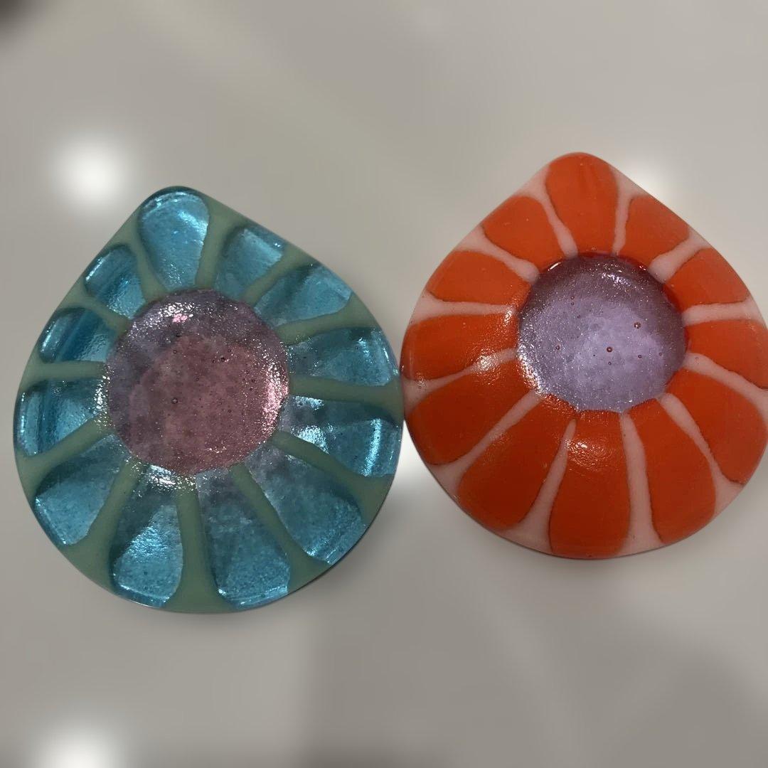 田子美紀さん　ガラス　豆皿