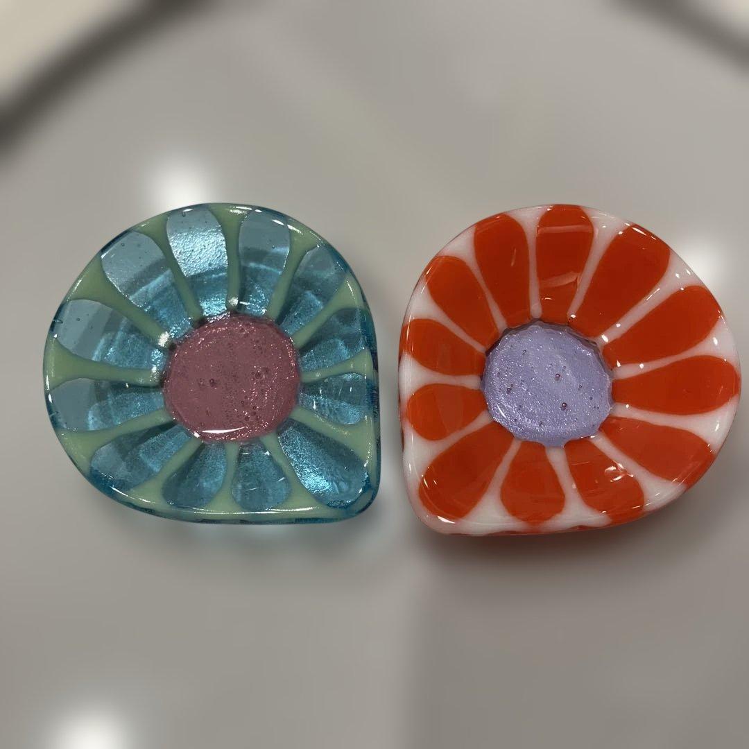 田子美紀さん　ガラス　豆皿