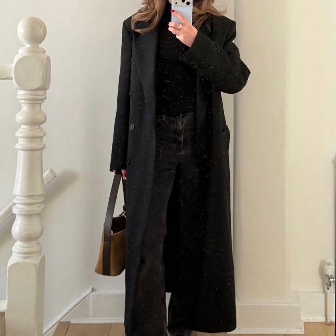 完売品　 ZARA ウール混紡エクストラロングコート　M 新品未使用