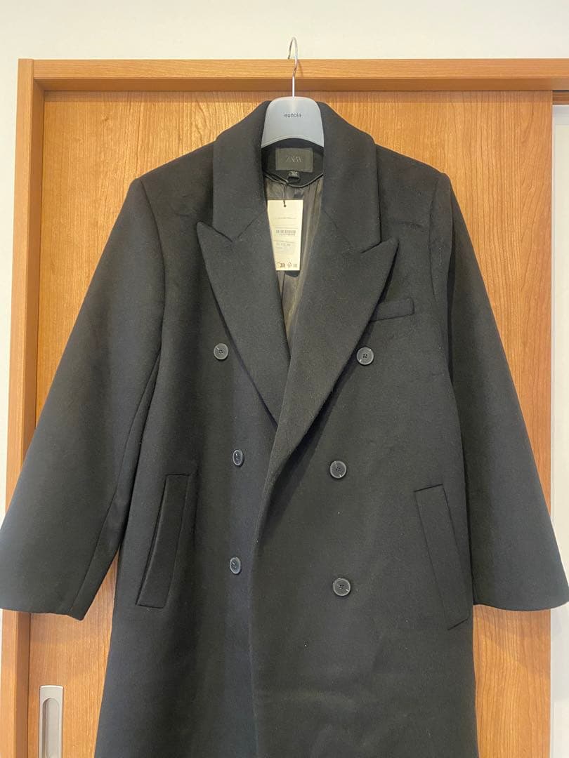 完売品　 ZARA ウール混紡エクストラロングコート　M 新品未使用