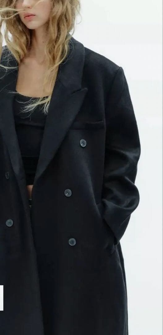 完売品　 ZARA ウール混紡エクストラロングコート　M 新品未使用