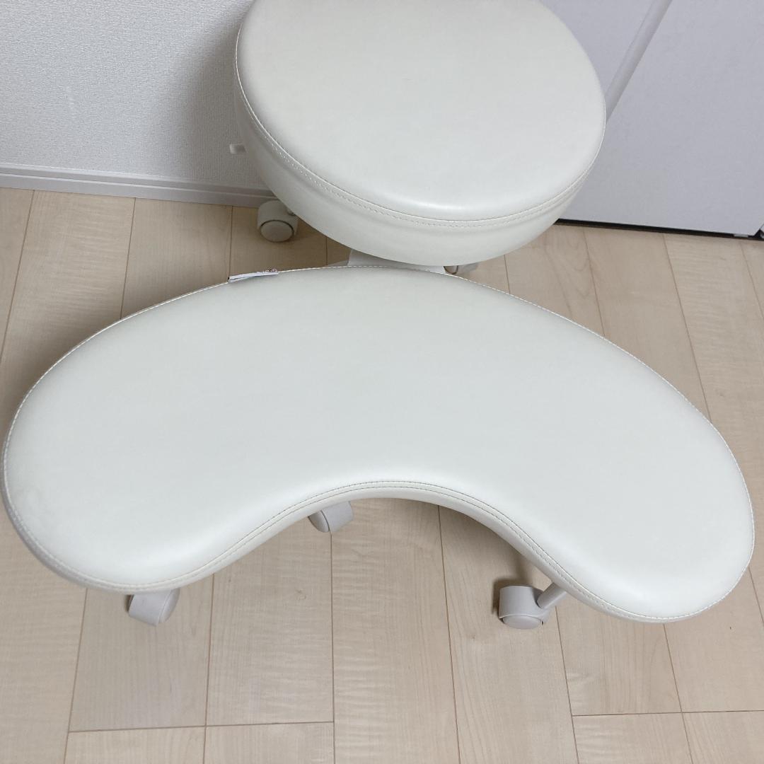 Pipersong オフィスチェア フットレスト付き 瞑想椅子 あぐら座椅子 白