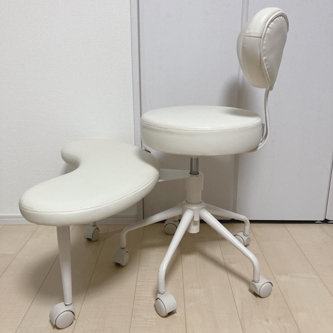 Pipersong オフィスチェア フットレスト付き 瞑想椅子 あぐら座椅子 白