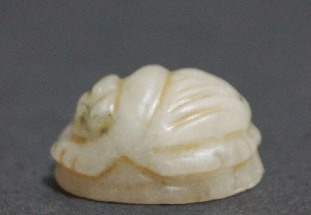 古代エジプトスカラベ(フンコロガシ)刻『人物像』メノウ瑪瑙印章