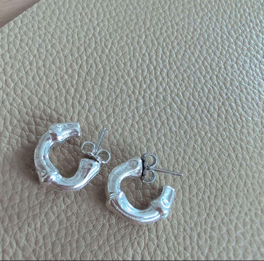 Tiffany シルバーバンブーピアス(両耳)