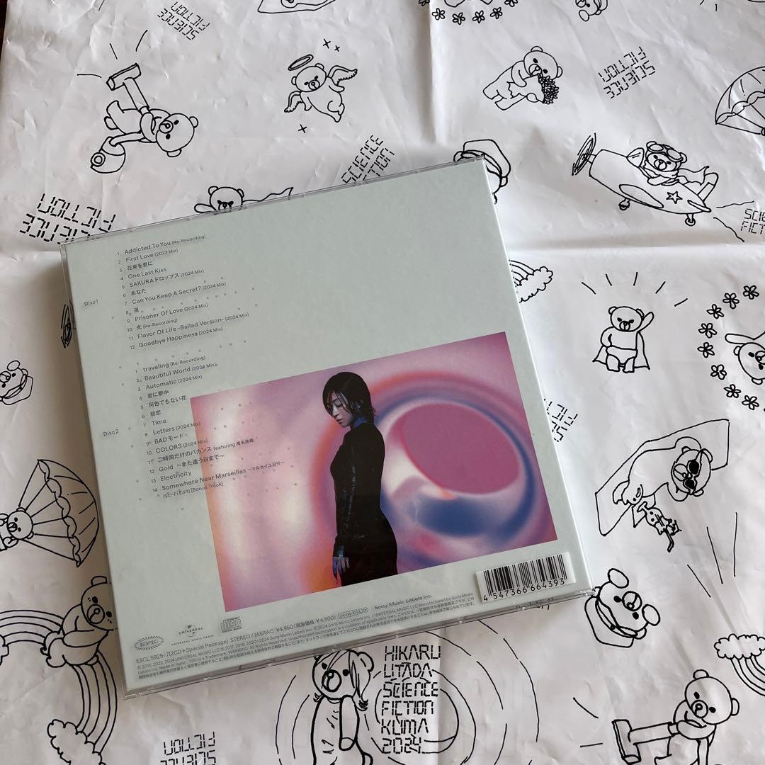 宇多田ヒカル　完全生産限定盤CD、LIVEオリジナル袋