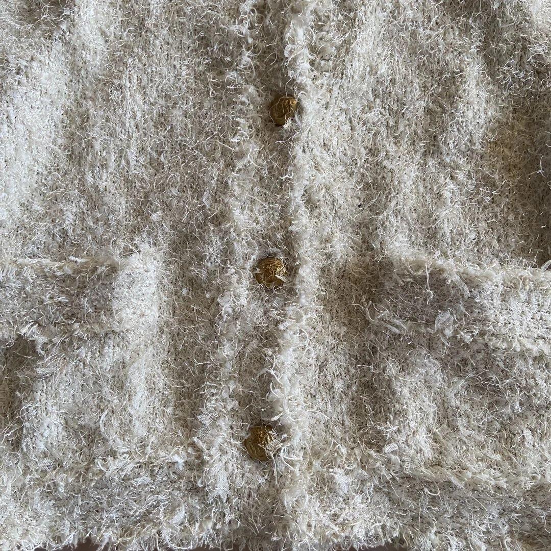 ウィムガゼット　ラメツィードニットジャケット　Whim Gazette 2025