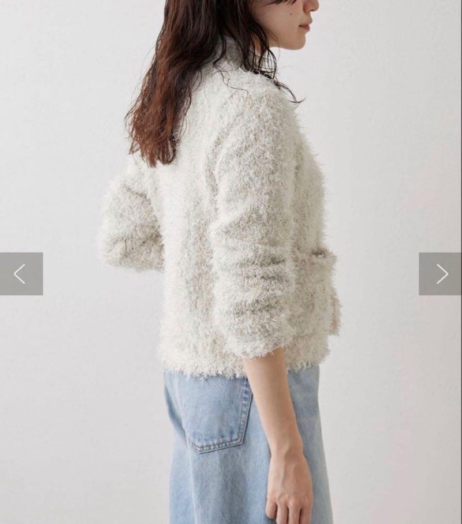 ウィムガゼット　ラメツィードニットジャケット　Whim Gazette 2025