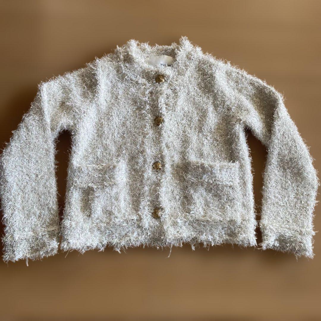 ウィムガゼット　ラメツィードニットジャケット　Whim Gazette 2025