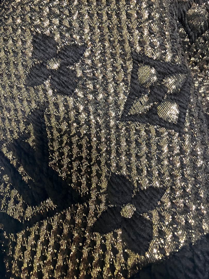 美品 ルイヴィトン エシャルプ ロゴマニア マフラー シャイン M71383