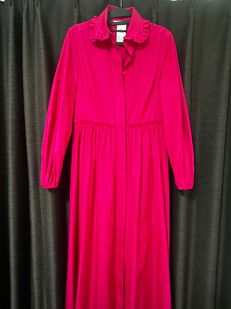 MaxMara マックスマーラ レディース マキシ丈ワンピース フューシャピンク