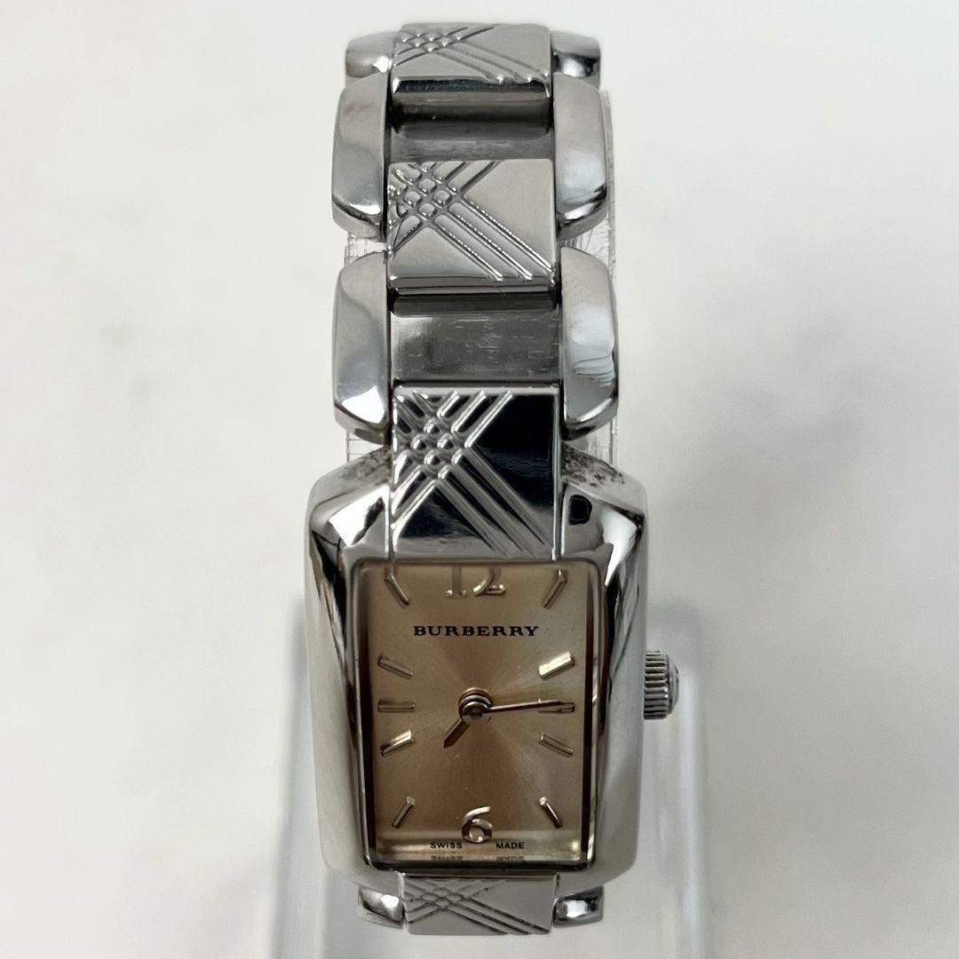 【稼働】 BURBERRY BU4212 スクエア アナログ 腕時計 シルバー