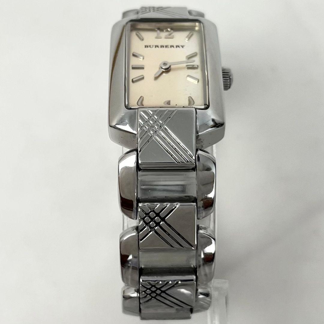 【稼働】 BURBERRY BU4212 スクエア アナログ 腕時計 シルバー