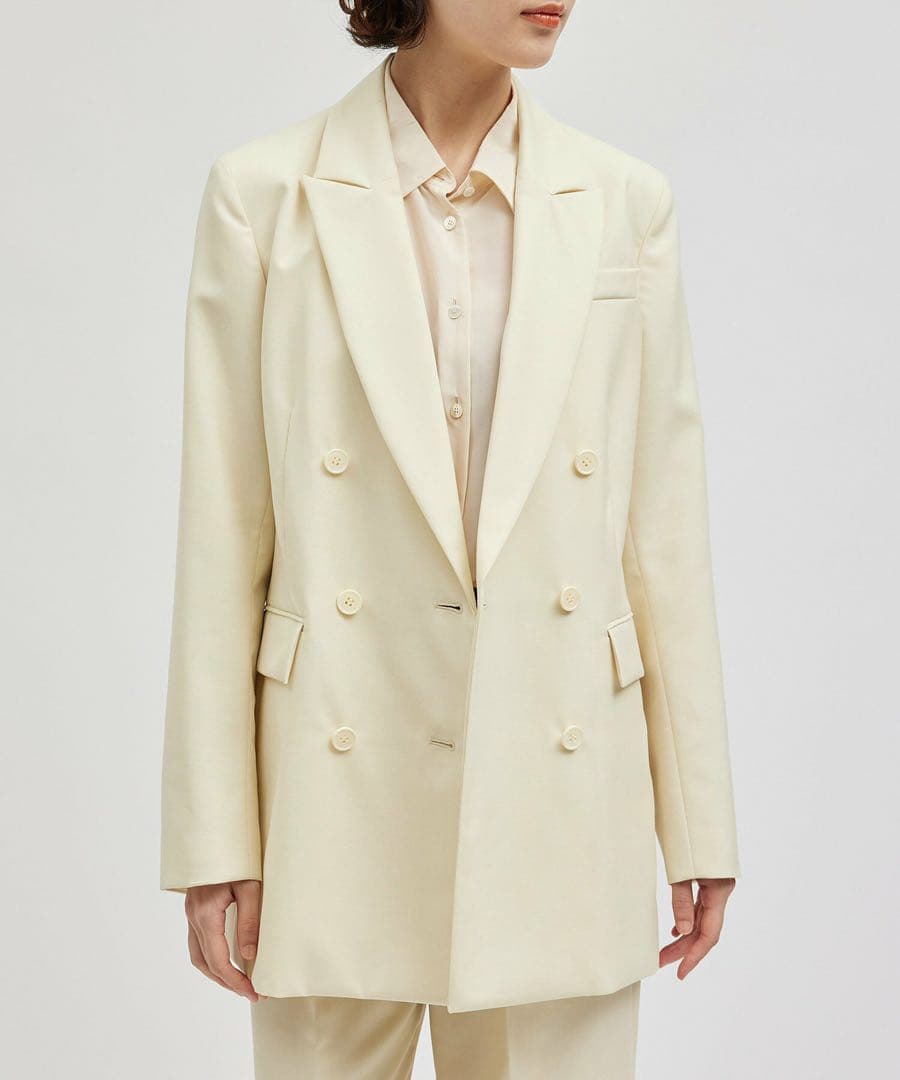 【雑誌掲載】新品 ROPE' 5.2万 ウールモヘヤダブルジャケット 2024年