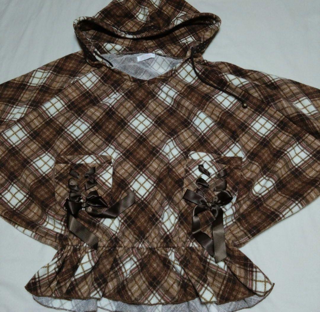 希少　リズリサ　ポンチョ風トップス　フリーサイズ