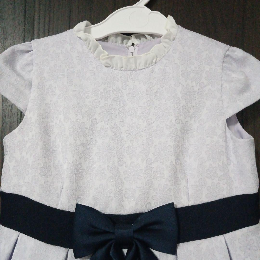 120 紫 ラベンダー フォーマルワンピース 入学式　卒園式　女子　アンサンブル