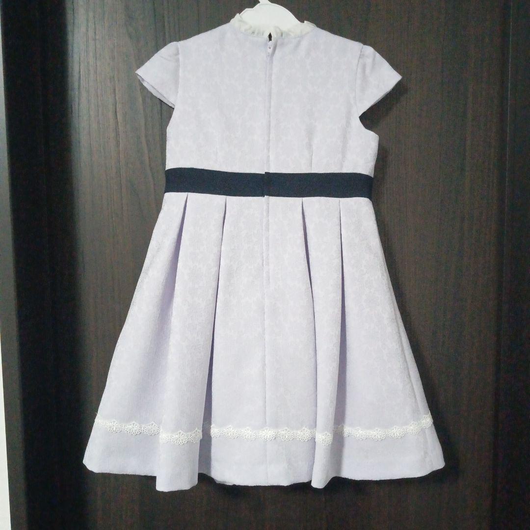 120 紫 ラベンダー フォーマルワンピース 入学式　卒園式　女子　アンサンブル