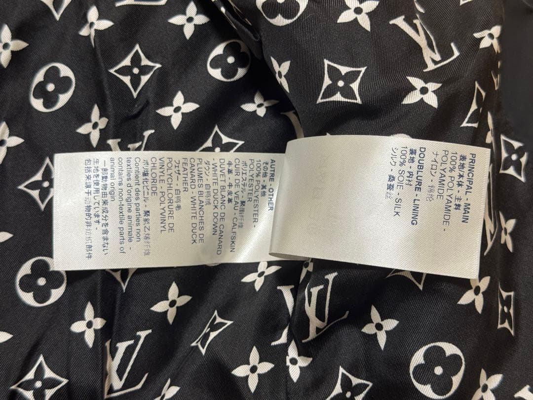 レア　Louis Vuitton モノグラム ダウンベスト 34ブラック男女兼用