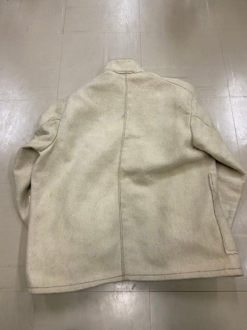 30s〜　ロイヤルネイビー？ダッフルジャケット メタルボタン