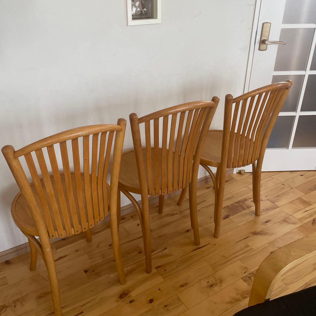 マルニ木工　maruni トーネットチェア ベントウッドチェア 曲木 3脚セット