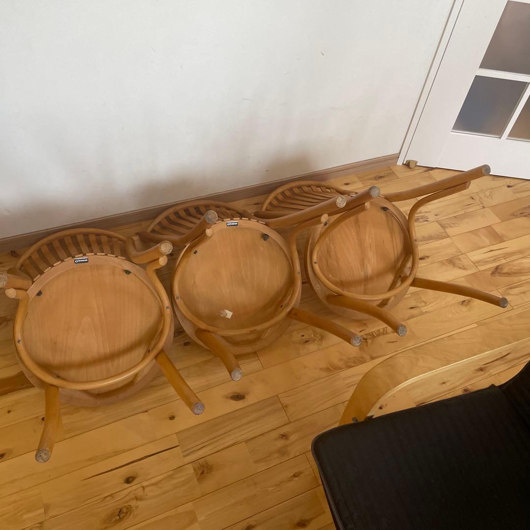 マルニ木工　maruni トーネットチェア ベントウッドチェア 曲木 3脚セット