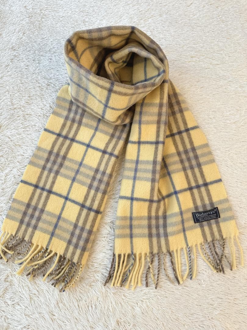 美品 Burberrys カシミア100% ノバチェック マフラー