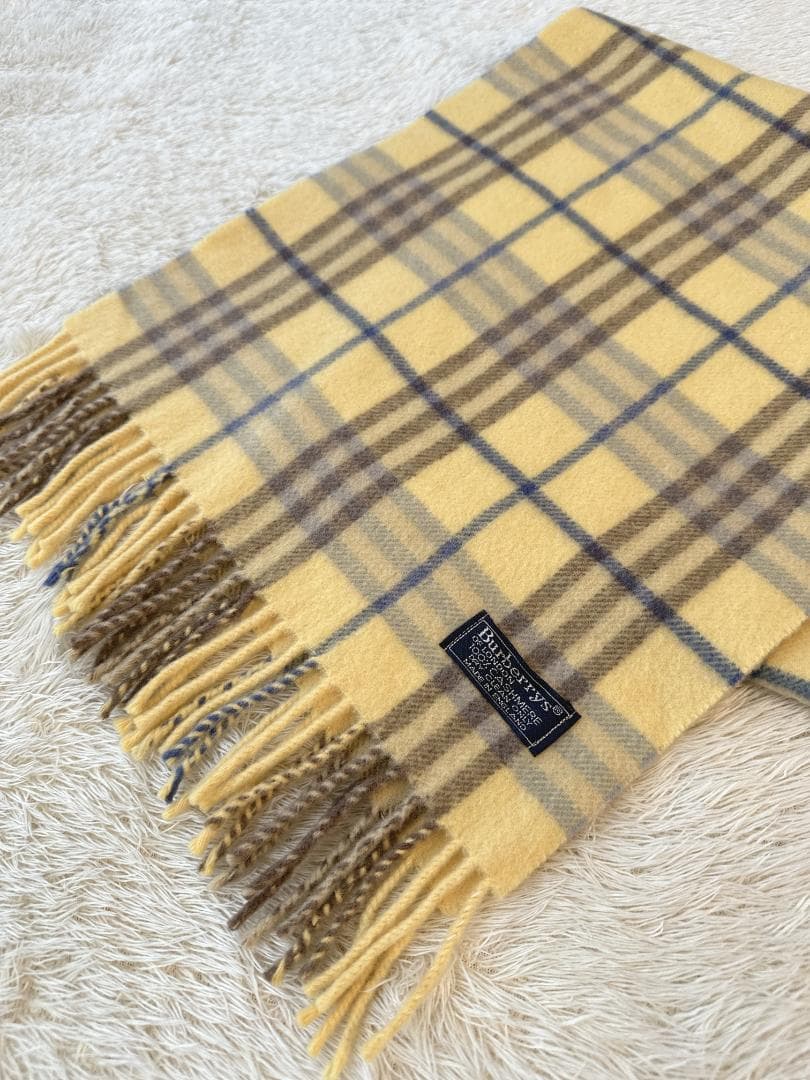 美品 Burberrys カシミア100% ノバチェック マフラー