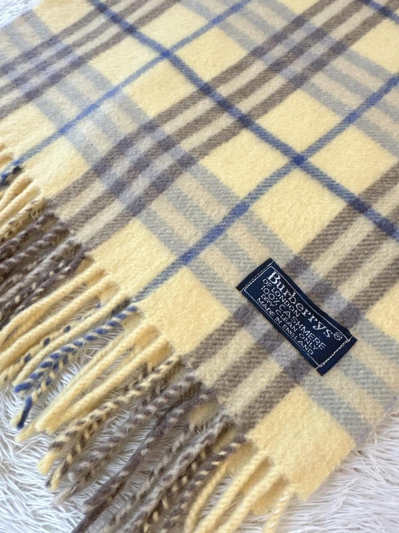 美品 Burberrys カシミア100% ノバチェック マフラー