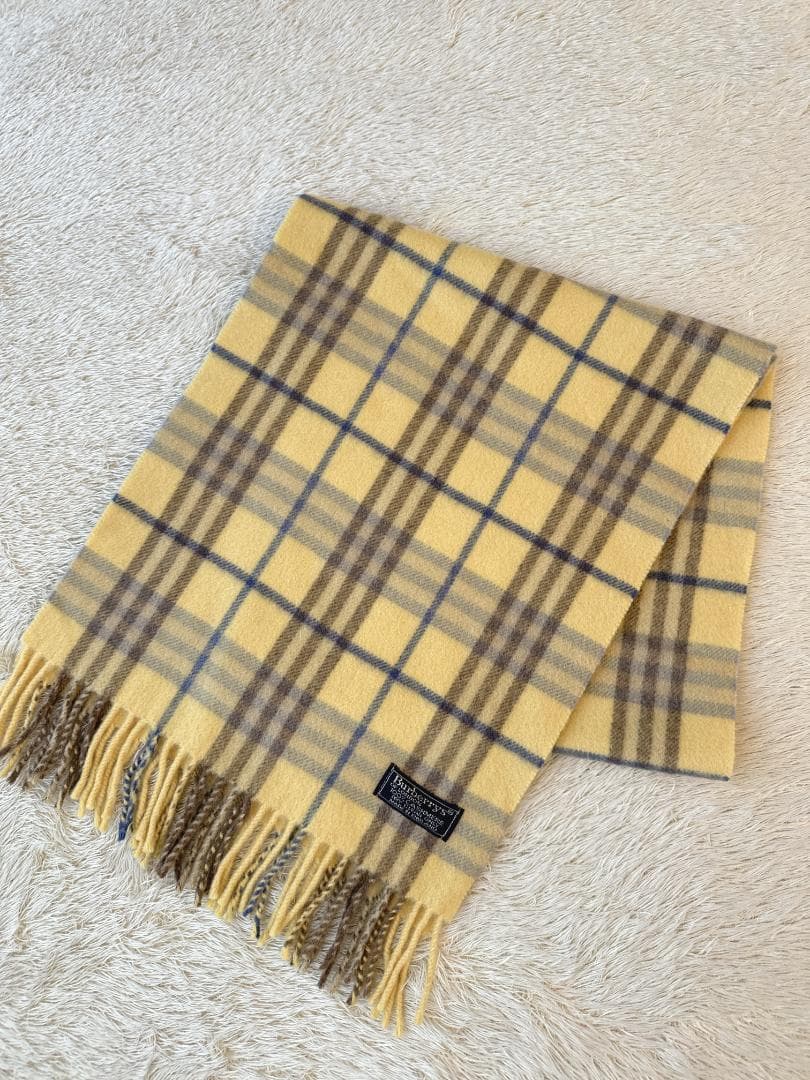 美品 Burberrys カシミア100% ノバチェック マフラー