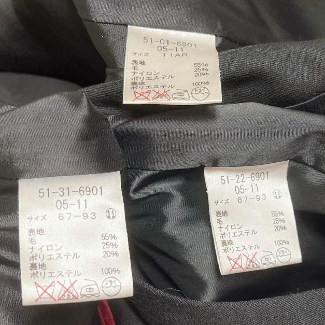 ニューヨーカー スーツ 3点セット 11号 ジャケット スカート パンツ 黒