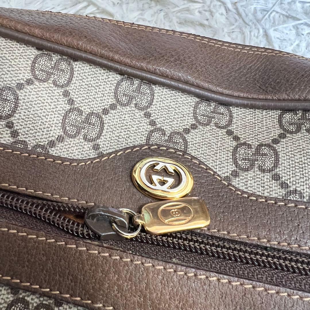 【極美品】GUCCI グッチ　ショルダーバッグ　GG柄　シェリーライン　PVC