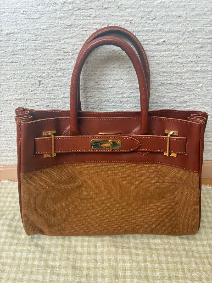 sita parantica アパルトモン　キャンバスレザートートバッグ