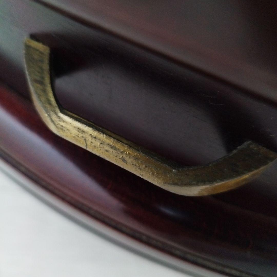 【引き取り歓迎】カリモク コーナーキャビネット ガラス扉 木製 赤茶